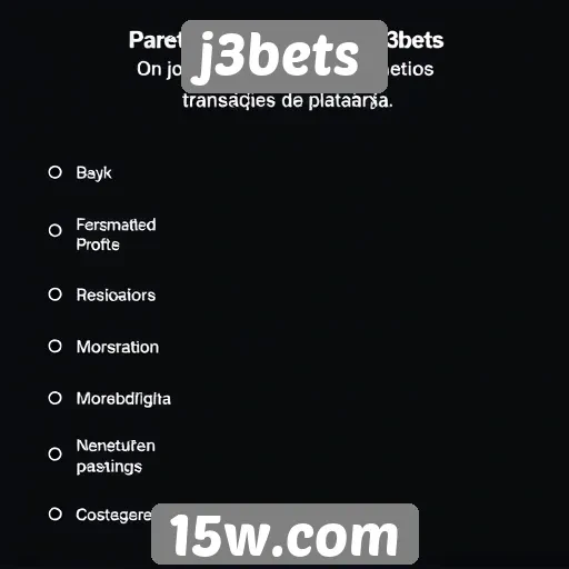 Métodos de pagamento aceitos no j3bets